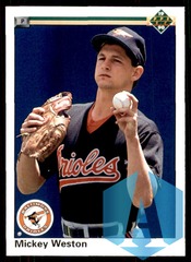 1990 Upper Deck Mickey Weston Rookie #683B